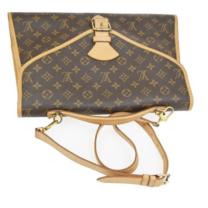 Louis Vuitton Beverly Briefcase Monogram Canvas, BROWN, CANVAS, Briefcase