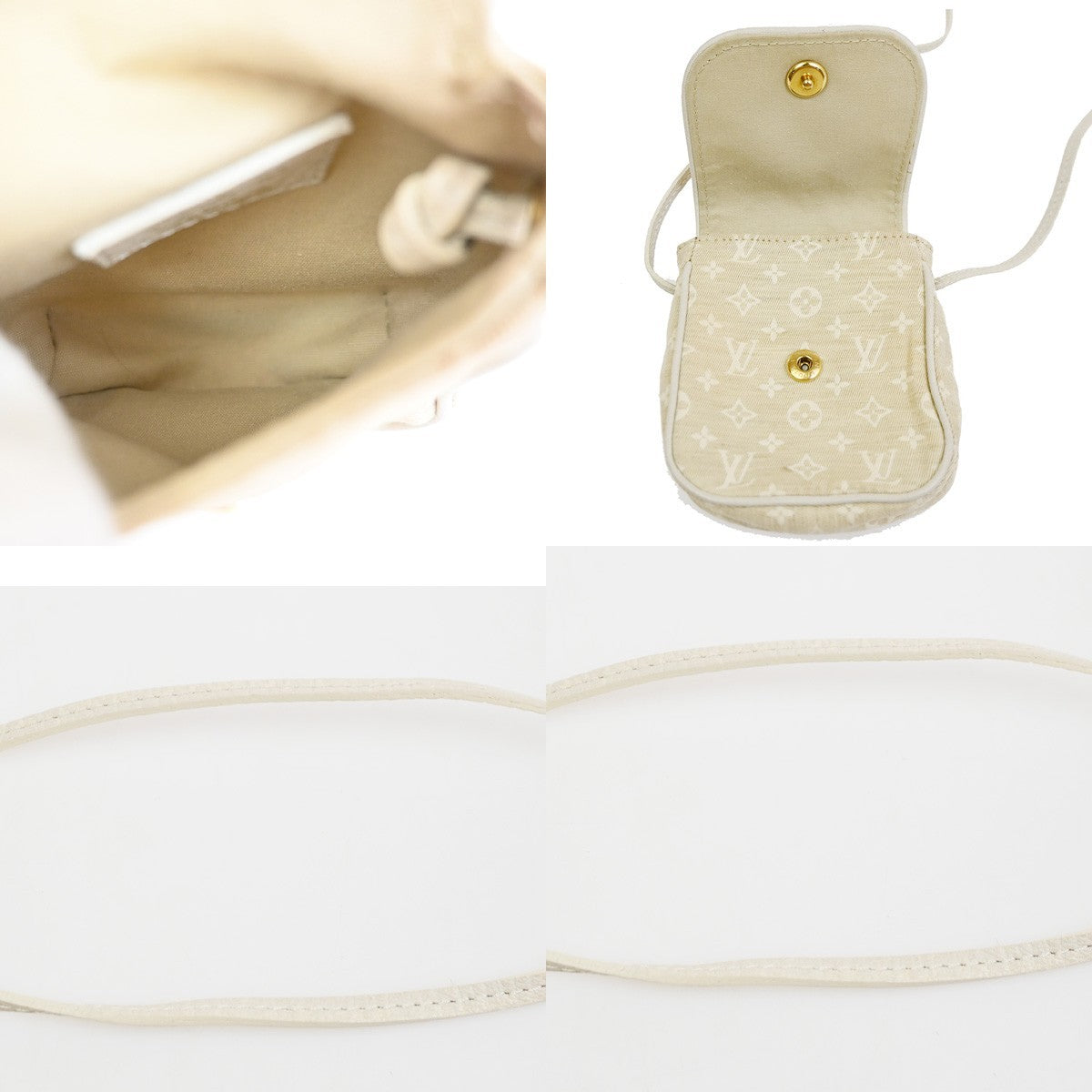 Louis Vuitton Cancun Pochette Monogram Mini Canvas, BEIGE, CANVAS, Clutche & pouche