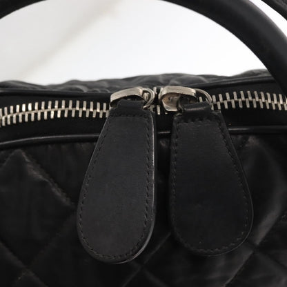 Chanel Vertical Sport Weekender Bag Quilted Nylon, BLACK, NYLON, Travel bag