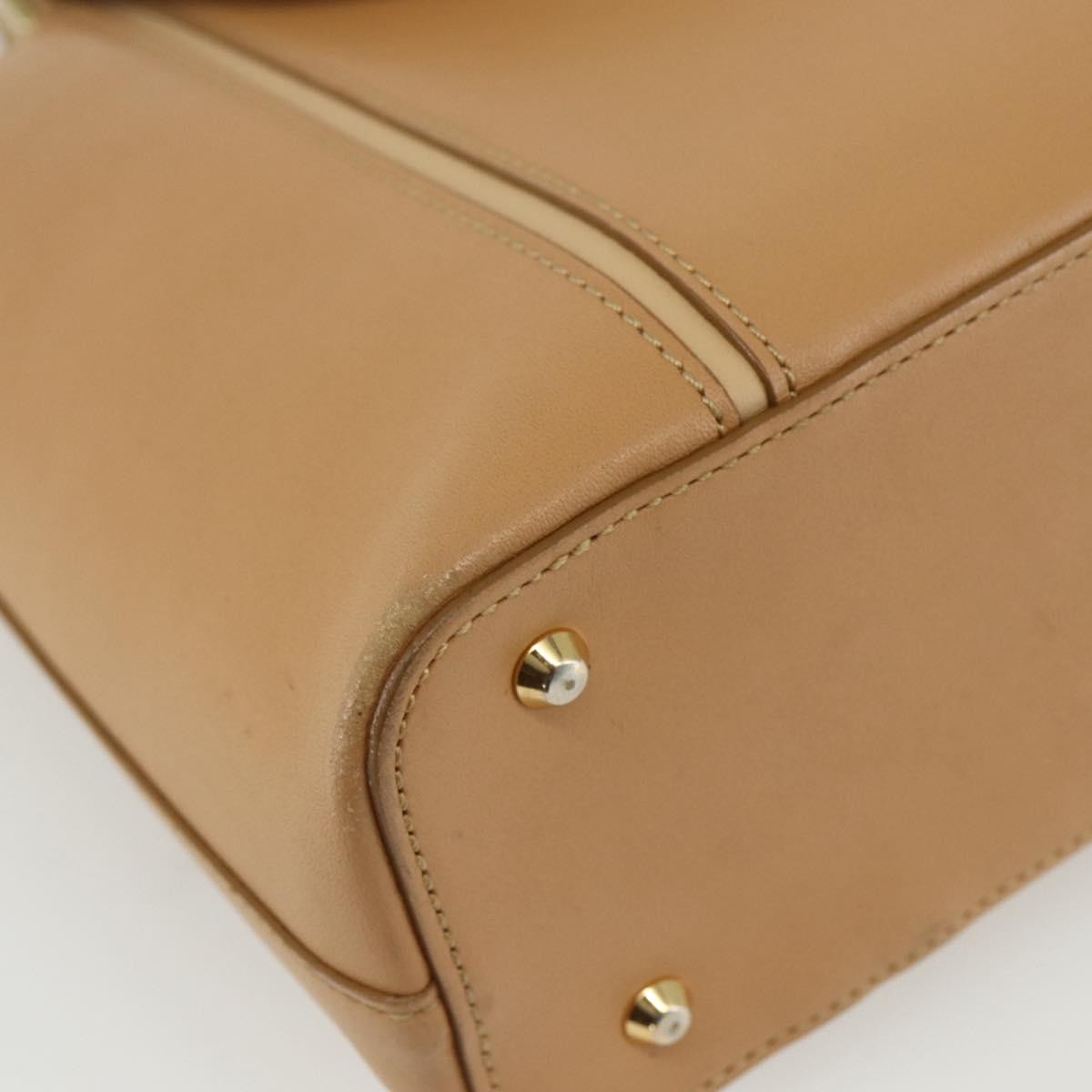 Burberry Vintage Handbag Leather, BEIGE, LEATHER, Handbag