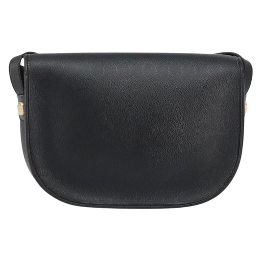 Christian Dior Vintage Honeycomb Flap Crossbody Bag Canvas and Leather, BLACK, CANVAS, Shoulder bag