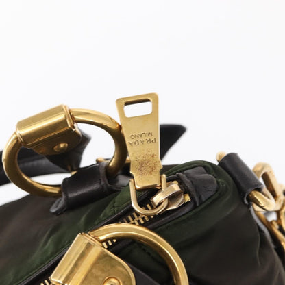 Prada Vintage Handbag Tessuto, KHAKI, NYLON, Handbag