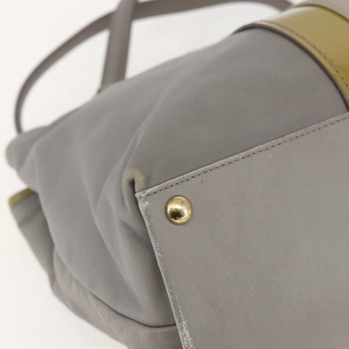 Salvatore Ferragamo Vala tote Leather, GRAY, LEATHER, Tote bag