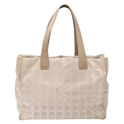 Chanel Travel Line Tote Nylon, BEIGE, NYLON, Travel bag