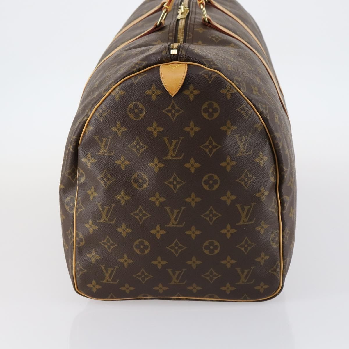 Louis Vuitton Keepall Bag Monogram Canvas, BROWN, CANVAS, Travel bag