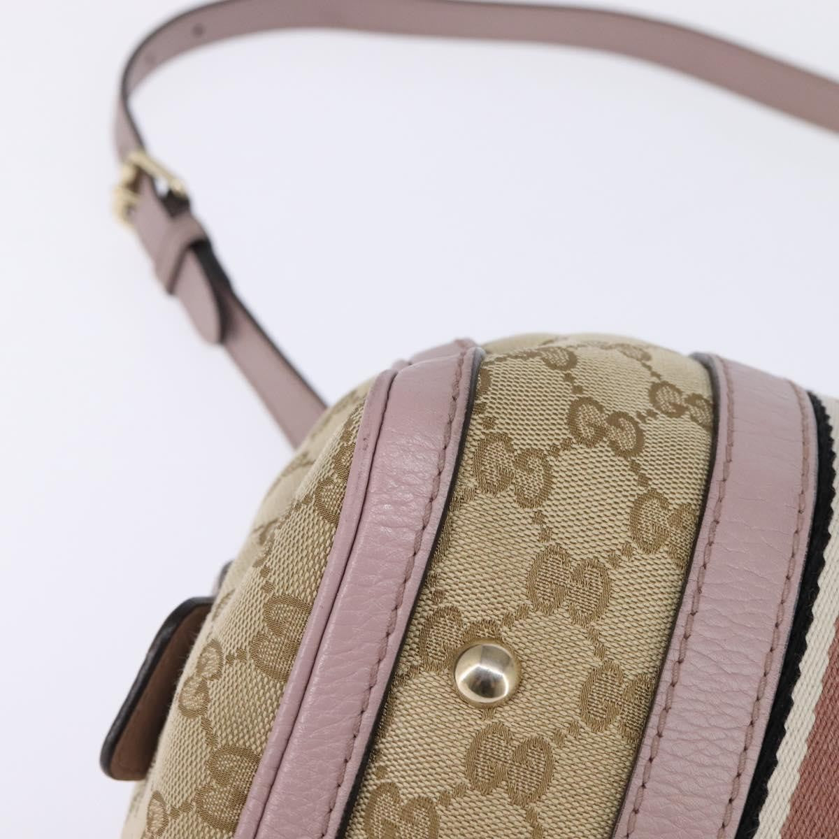 Gucci Vintage Web Boston Bag GG Canvas, BEIGE, CANVAS, Travel bag