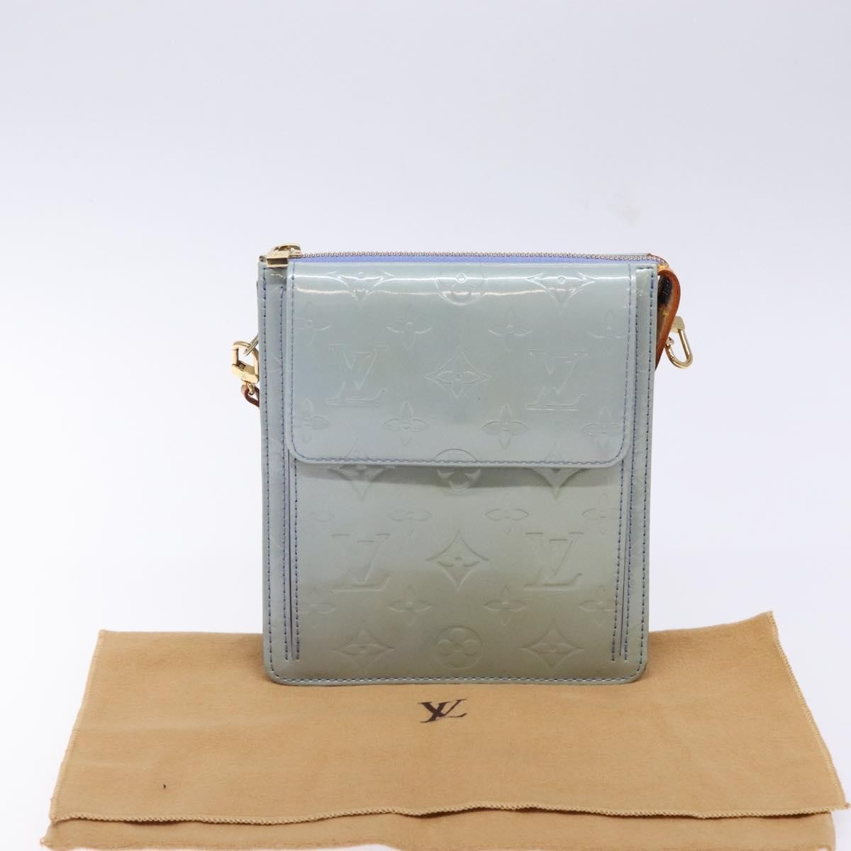 Louis Vuitton Mott Handbag Monogram Vernis, GRAY, PATENT_LEATHER, Handbag