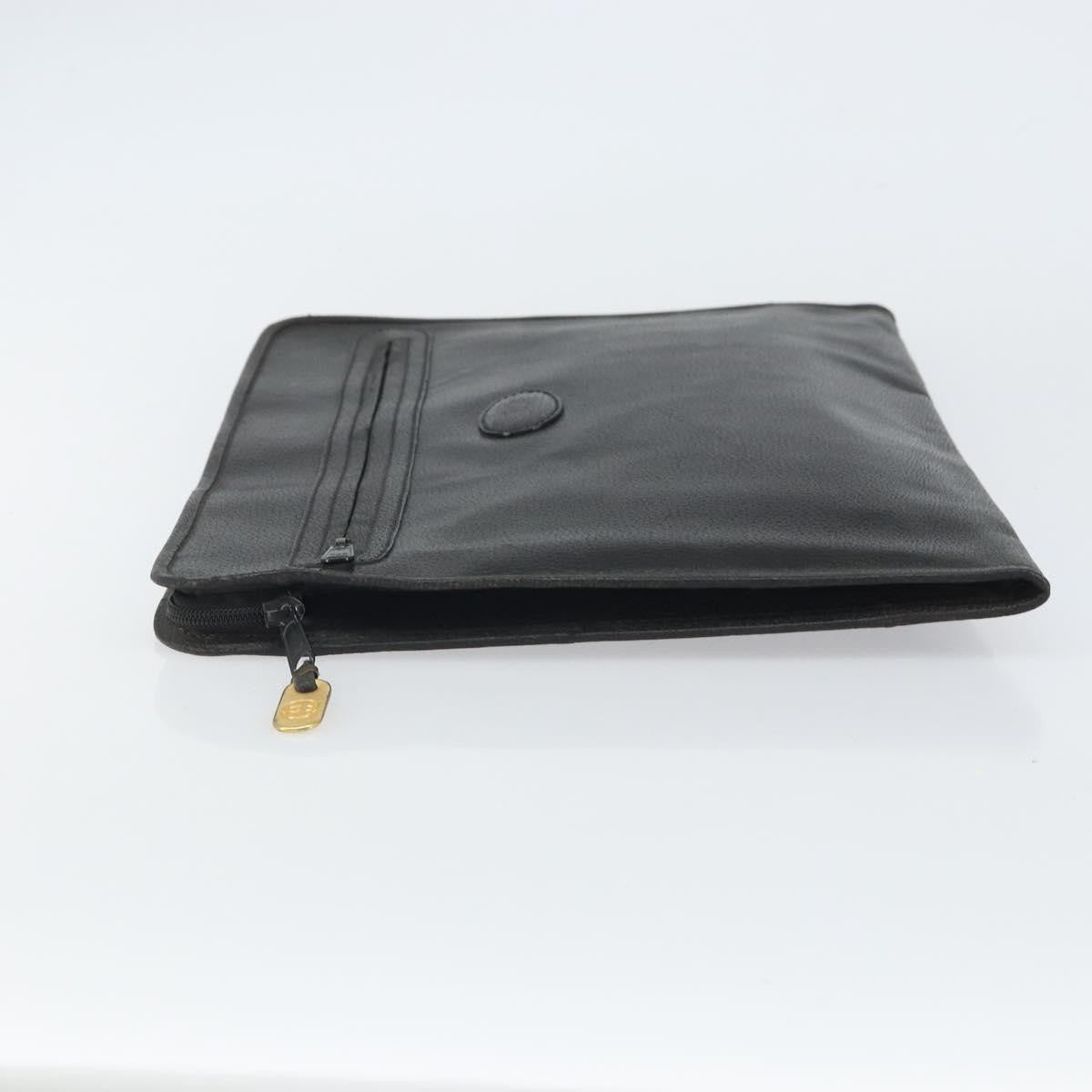 Gucci Vintage clutch Bag Leather, BLACK, LEATHER, Clutche & pouche