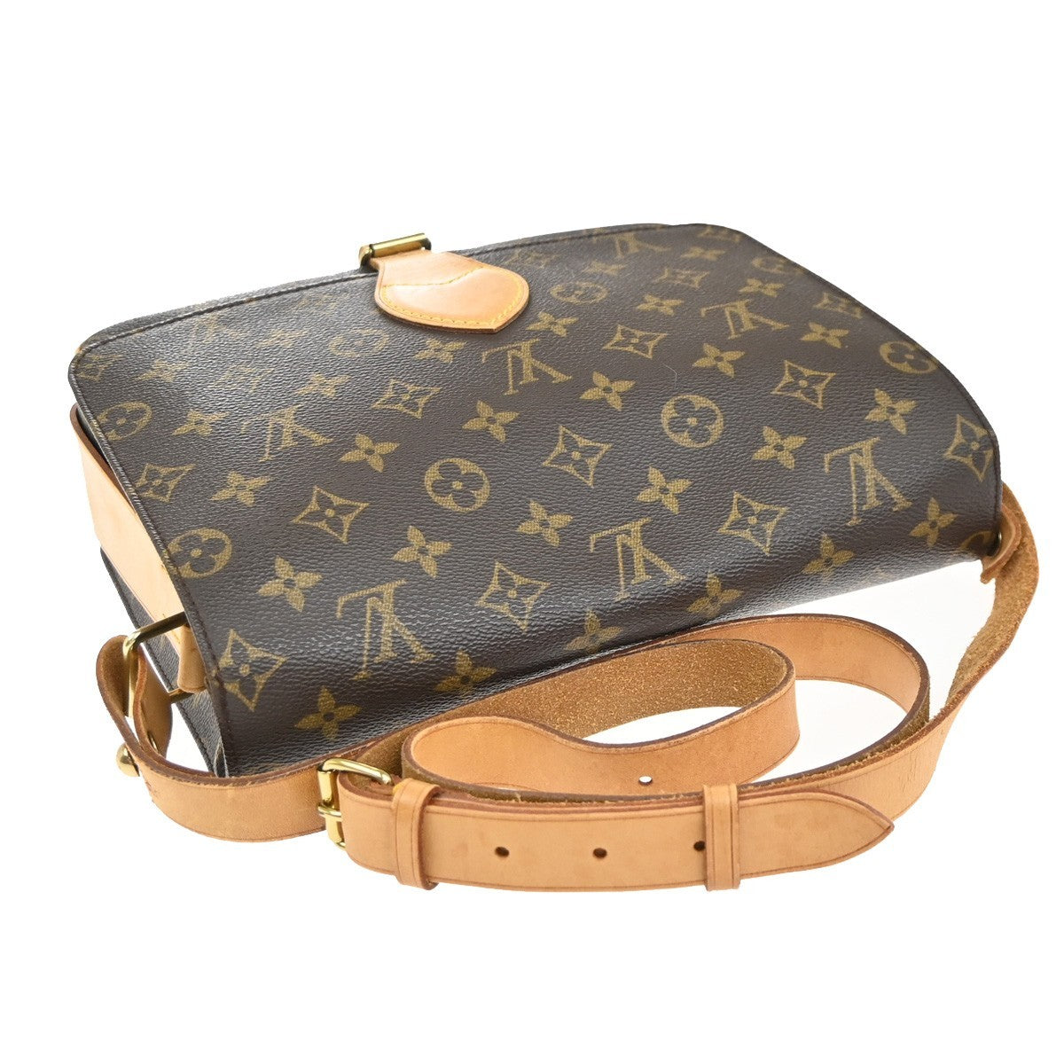 Louis Vuitton Cartouchiere Handbag Monogram Canvas, BROWN, CANVAS, Shoulder bag