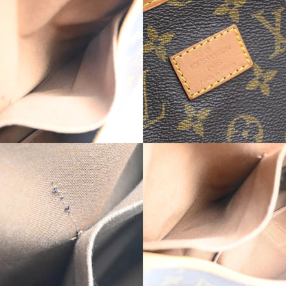 Louis Vuitton Saumur Handbag Monogram Canvas, Brown, Canvas, Shoulder Bag