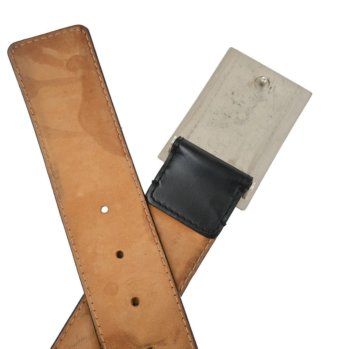 Louis Vuitton Travelling Requisites Belt Leather, BLACK, LEATHER, Belts