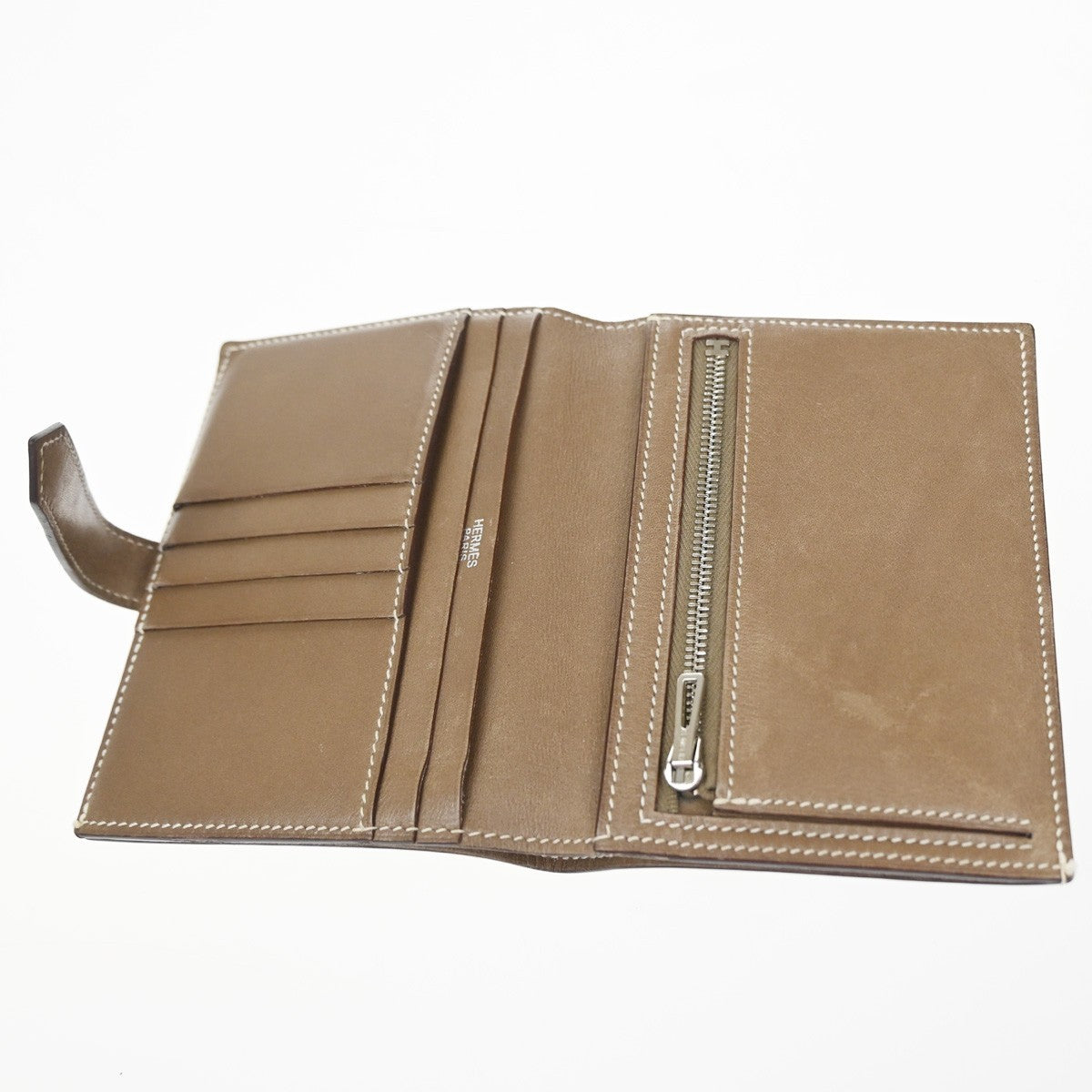 Hermes Bearn Coin Wallet Epsom, Brown, Leather, Wallet