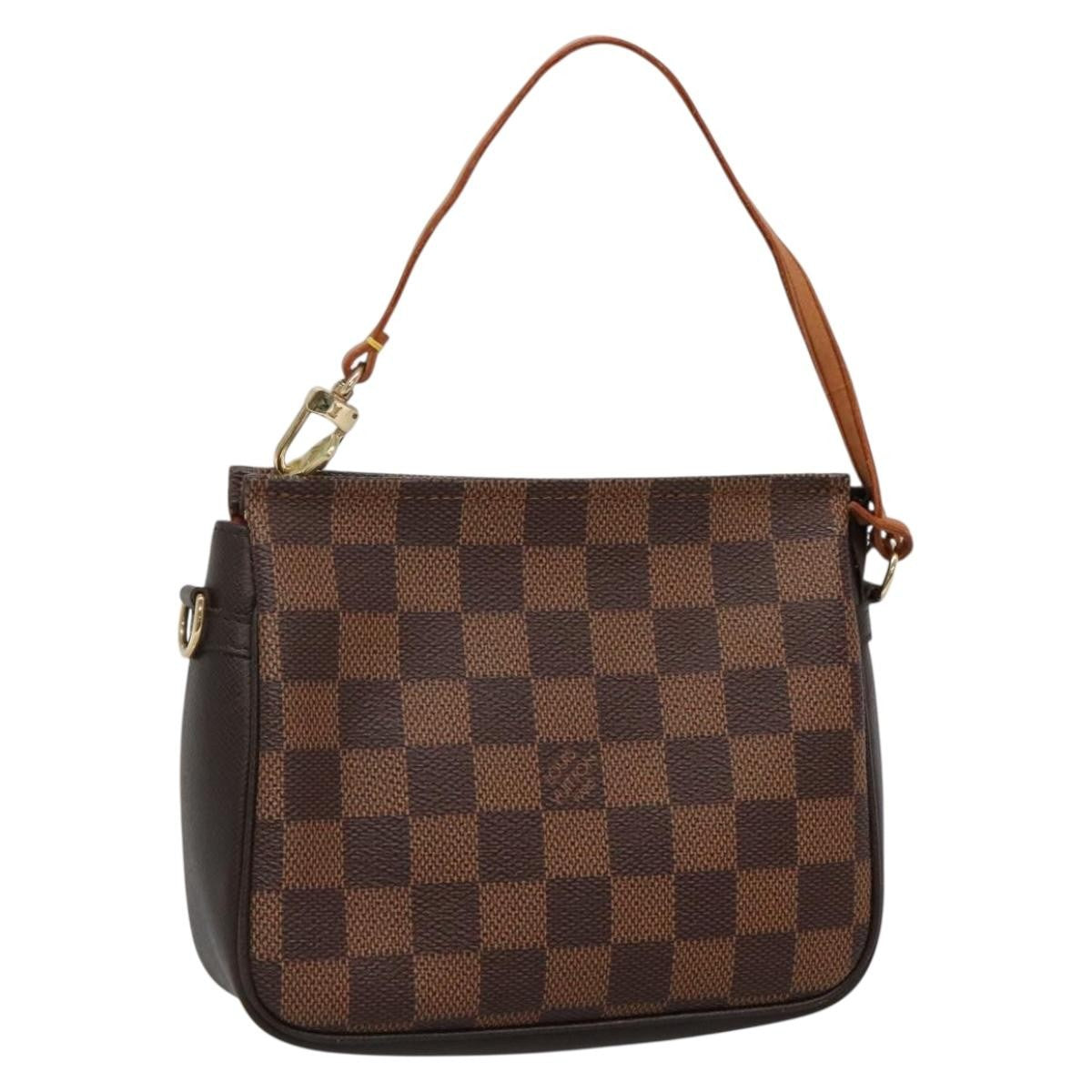 Louis Vuitton Trousse Make Up Bag Damier, BROWN, CANVAS, Clutche & pouche