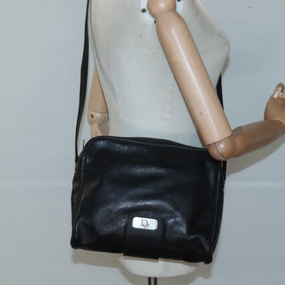 Christian Dior Shoulder bag Leather, BLACK, LEATHER, Shoulder bag
