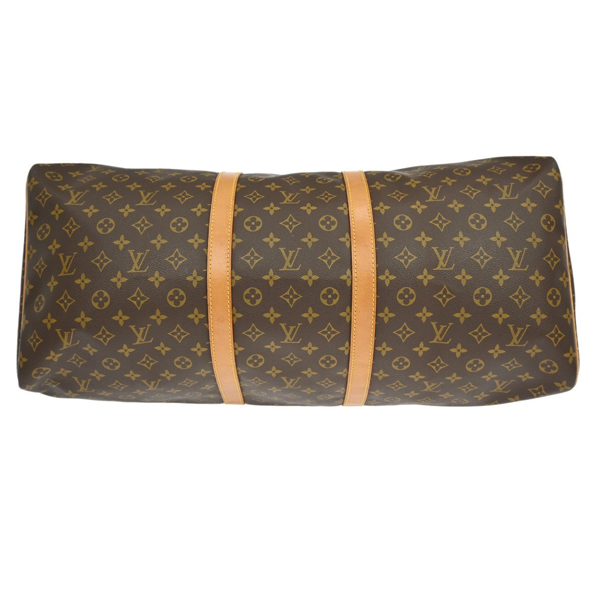 Louis Vuitton Keepall Bag Monogram Canvas, BROWN, CANVAS, Travel bag