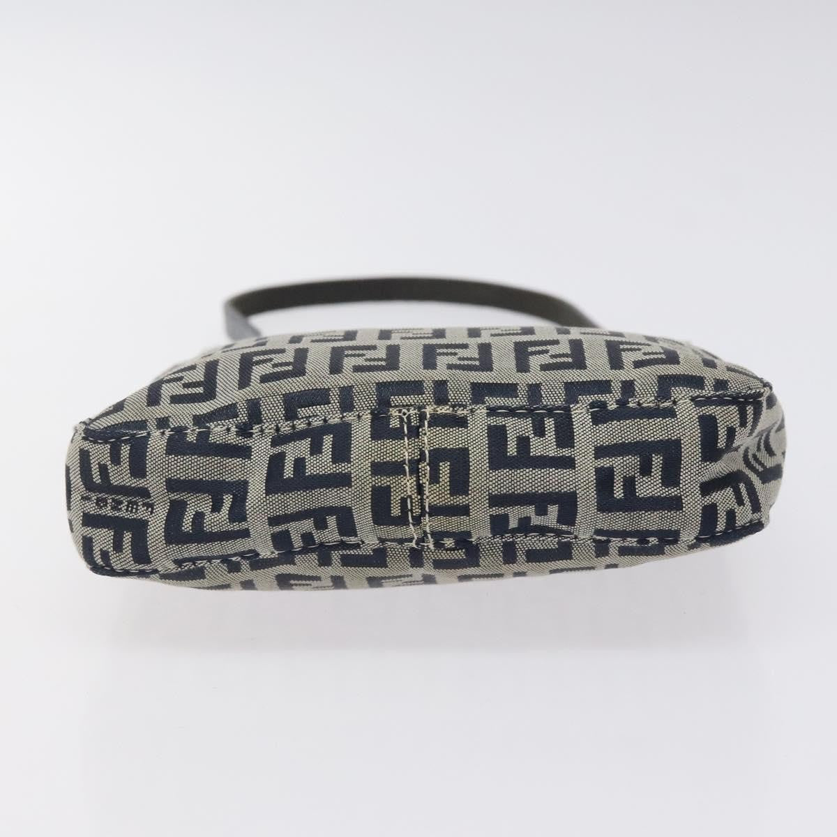 Fendi Vintage Shoulder Bag Zucca Canvas, NAVY, CANVAS, Shoulder bag