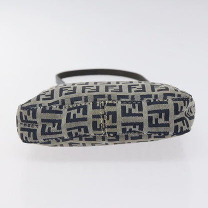 Fendi Vintage Shoulder Bag Zucca Canvas, NAVY, CANVAS, Shoulder bag