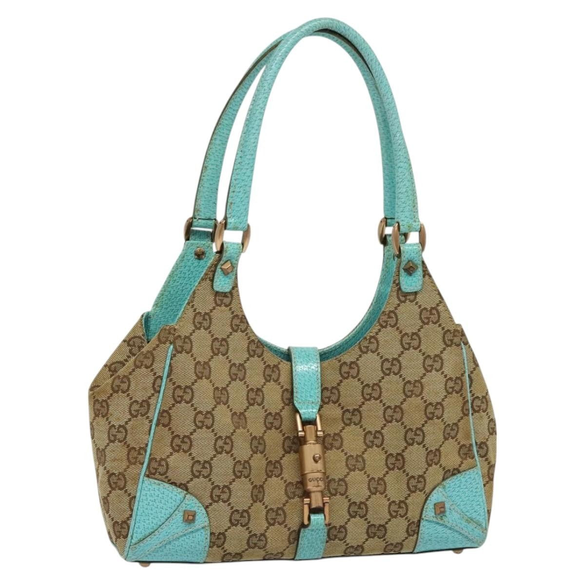 Gucci Joy Bardot Hobo GG Canvas, BEIGE, CANVAS, Shoulder bag
