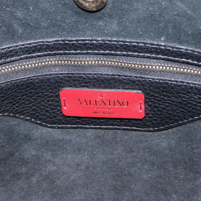 Valentino Garavani Rockstud Shopper Tote Leather, BLACK, LEATHER, Tote bag