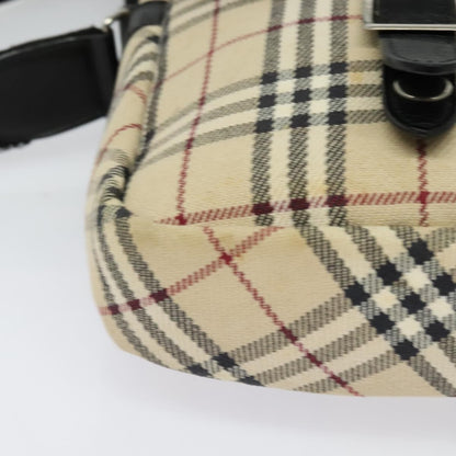 Burberry Nova Check Blue Label Canvas, BEIGE, CANVAS, Shoulder bag