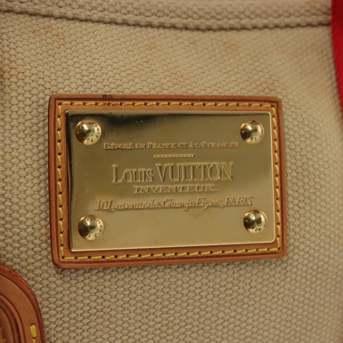 Louis Vuitton Antigua Tote Canvas, BEIGE, CANVAS, Tote bag
