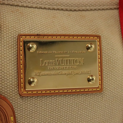 Louis Vuitton Antigua Tote Canvas, BEIGE, CANVAS, Tote bag