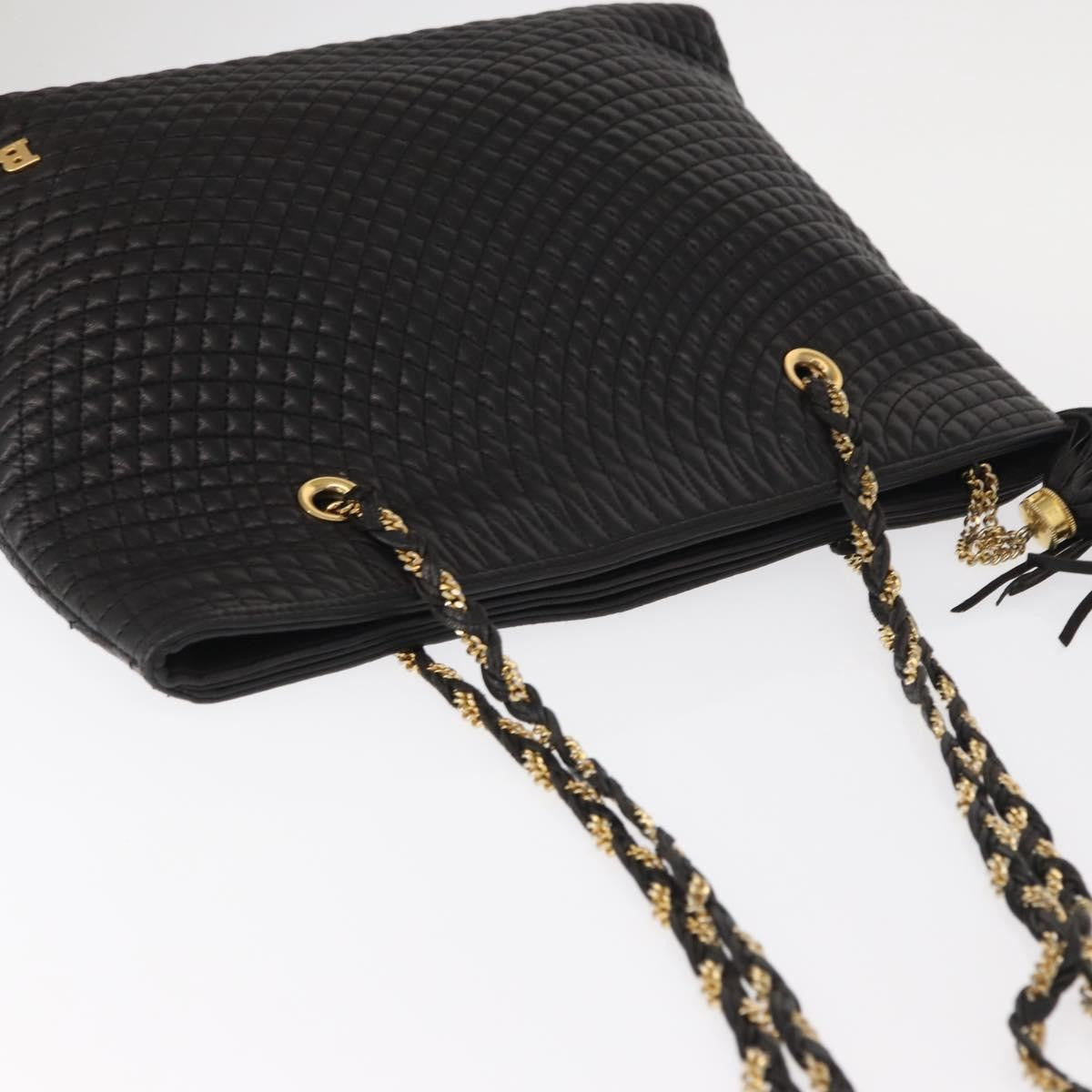 Bally Vintage Shoulder Bag Leather, BLACK, LEATHER, Shoulder bag