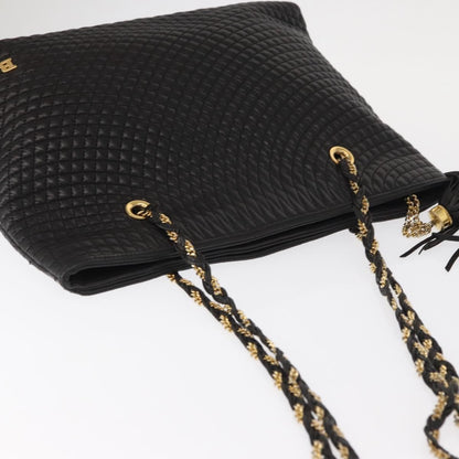 Bally Vintage Shoulder Bag Leather, BLACK, LEATHER, Shoulder bag