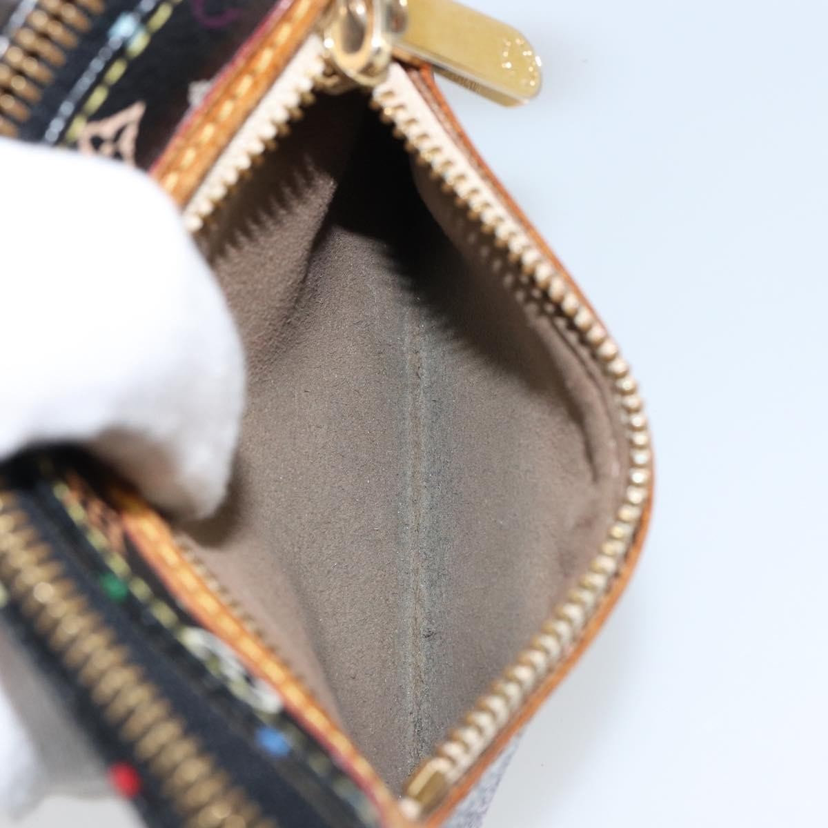 Louis Vuitton Pochette Accessoires Monogram Multicolor, BLACK, CANVAS, Clutche & pouche