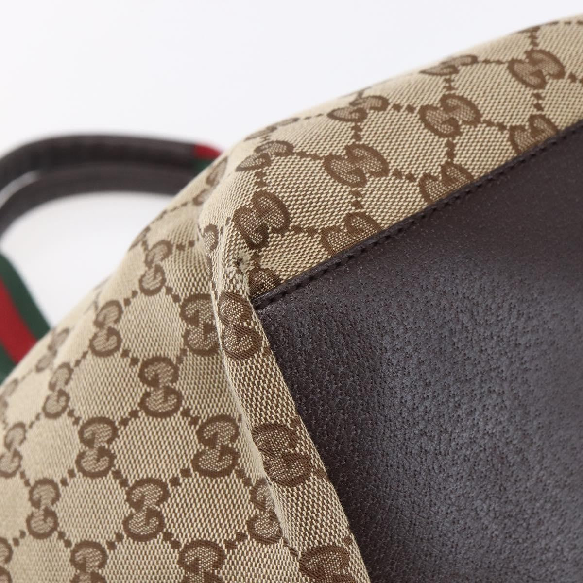 Gucci Web Zip Tote GG Canvas, BEIGE, CANVAS, Handbag