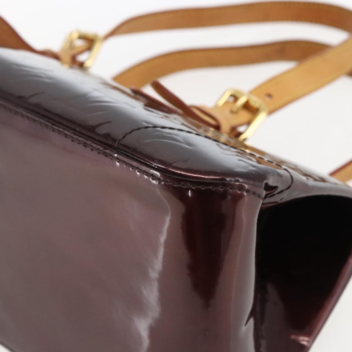 Louis Vuitton Rosewood Avenue Handbag Monogram Vernis, BURGUNDY, PATENT_LEATHER, Shoulder bag
