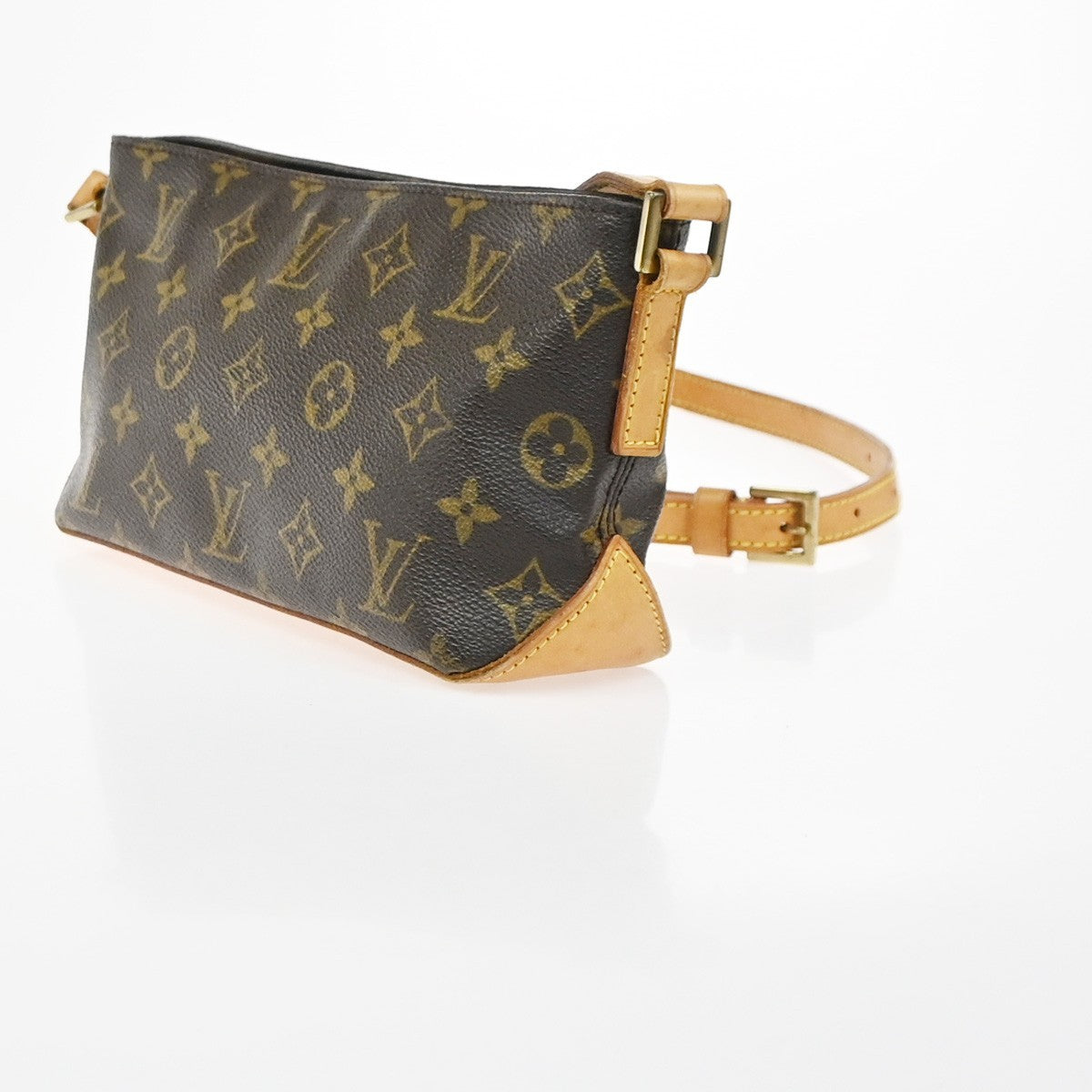Louis Vuitton Trotteur Handbag Monogram Canvas, Brown, Canvas, Shoulder Bag