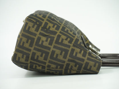 Fendi Zucca Tote bag FF motif, BROWN, CANVAS, Handbag