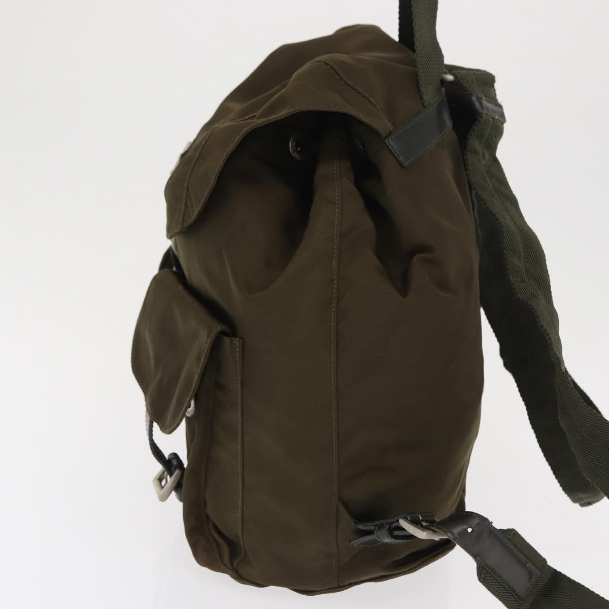 Prada Sac à dos Re-nylon nylon, KHAKI, NYLON, Backpack