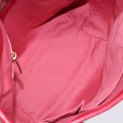 Salvatore Ferragamo Gancini handbag Leather, RED, LEATHER, Handbag