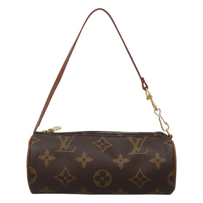 Louis Vuitton Papillon Pochette Monogram Canvas, BROWN, CANVAS, Handbag