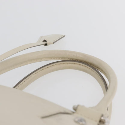 Louis Vuitton Montaigne Bowling Bag Epi Leather, WHITE, LEATHER, Handbag
