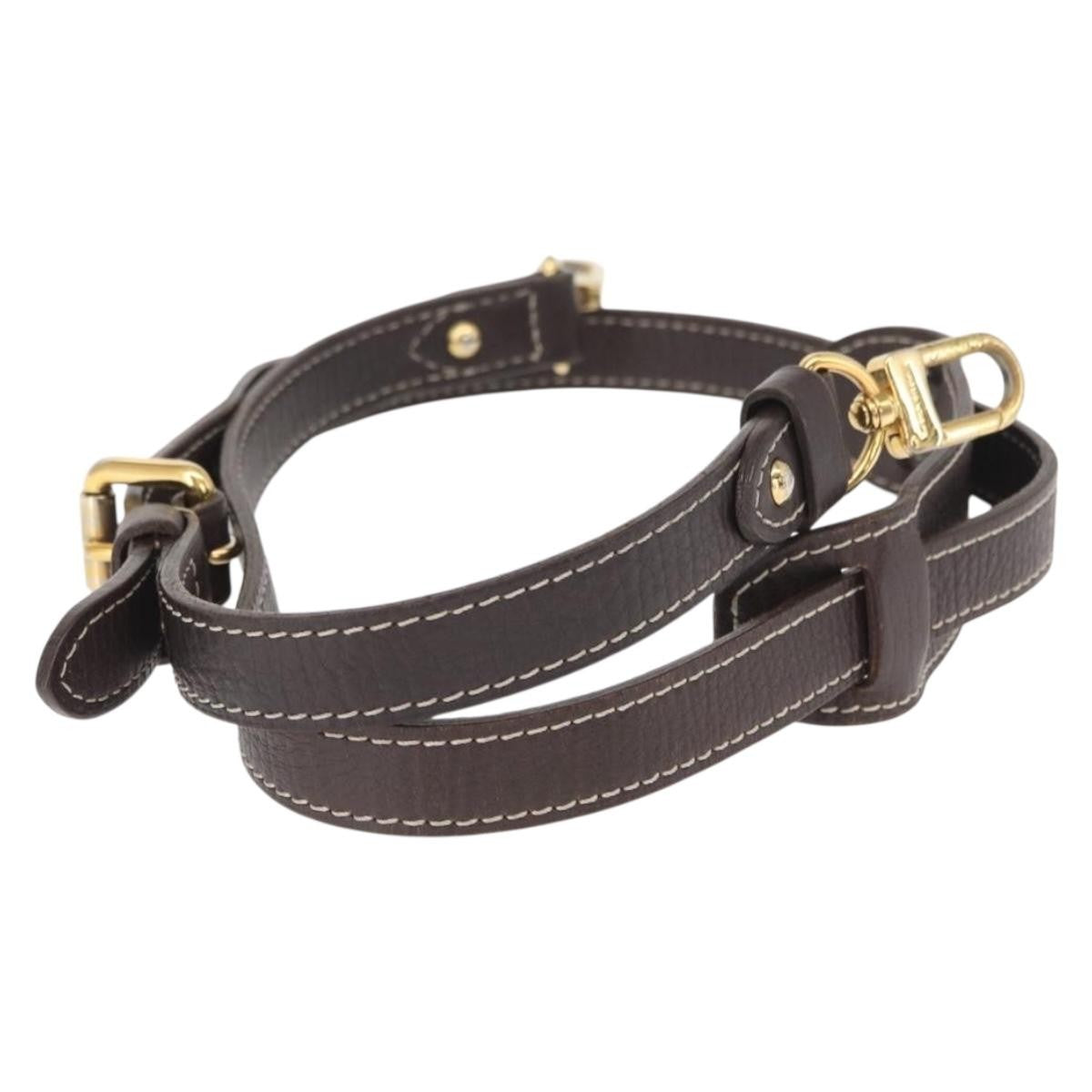 Louis Vuitton Adjustable Shoulder Strap Empreinte Leather, BROWN, LEATHER, Straps