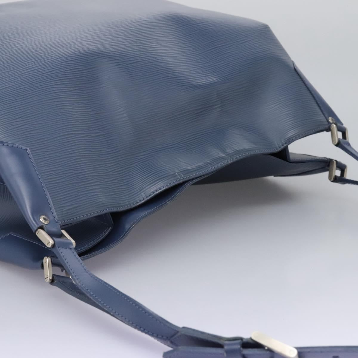 Louis Vuitton Mandara Handbag Epi Leather, BLUE, LEATHER, Shoulder bag