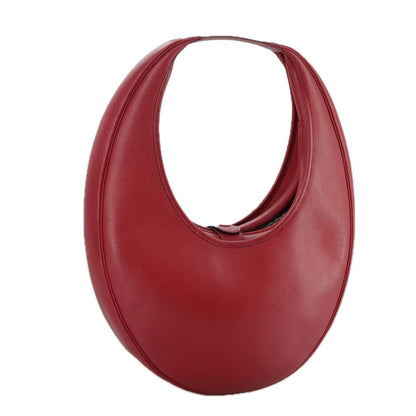 Hermes Foley cognac Handbag Leather, RED, LEATHER, Shoulder bag
