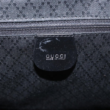 Gucci Vintage Bamboo Backpack Patent leather, Black, Patent Leather, Backpack