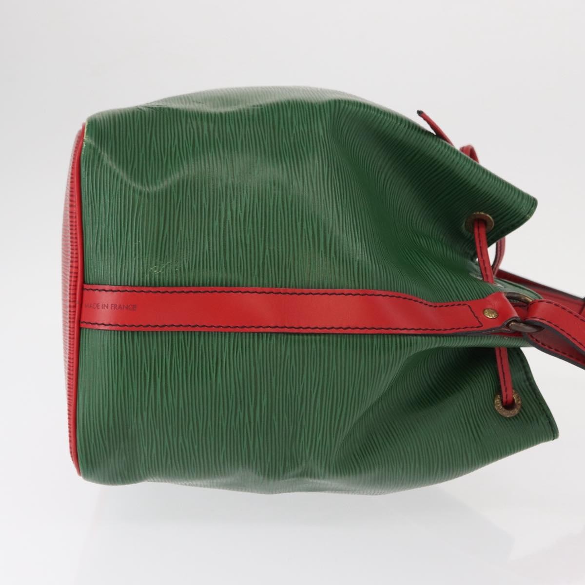 Louis Vuitton Bicolor Petit Noe Handbag Epi Leather, GREEN, LEATHER, Shoulder bag
