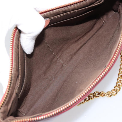 Chloe Envelope Wallet on Chain Leather, RED, LEATHER, Shoulder bag