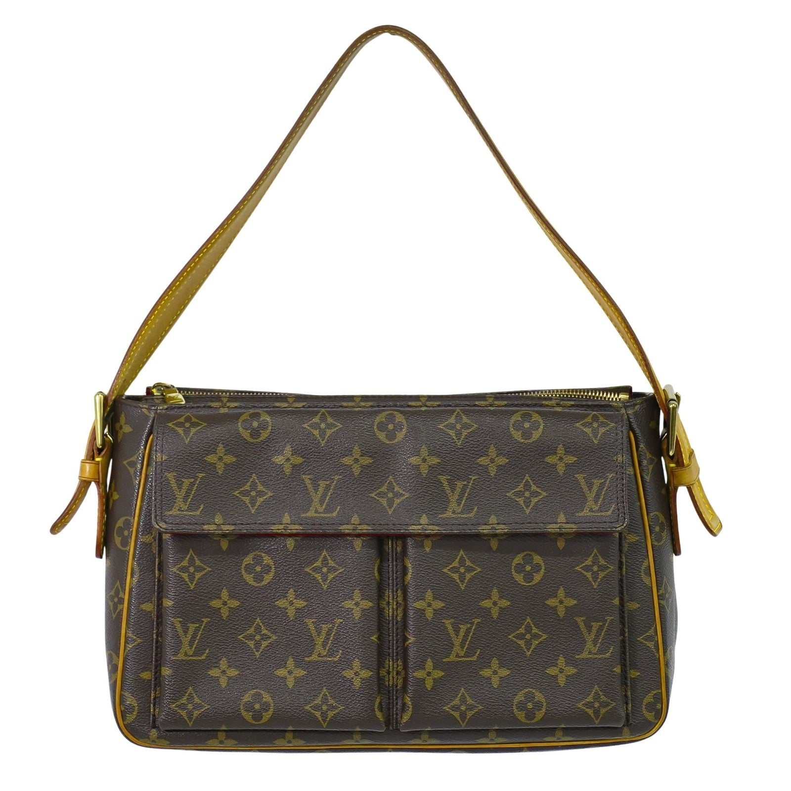 Louis Vuitton Viva Cite Handbag Monogram Canvas, BROWN, CANVAS, Shoulder bag