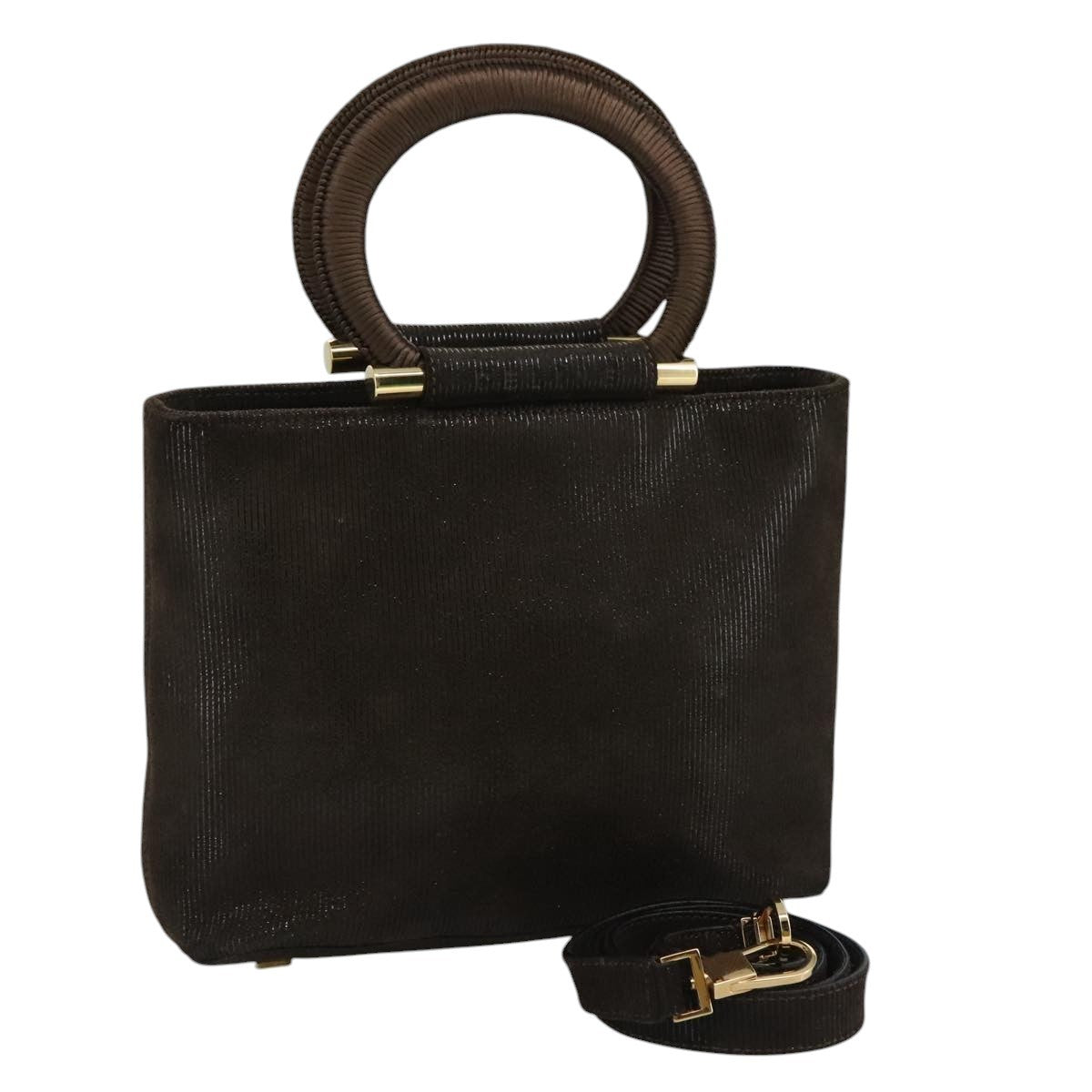 Celine Handbag Suede, BROWN, SUEDE, Handbag