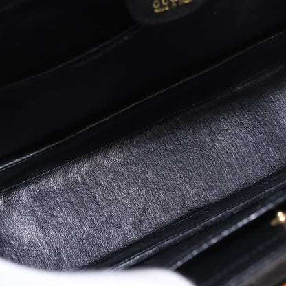 Gucci Bamboo 1947 Top Handle Bag Leather, Black, Leather, Handbag
