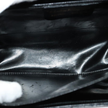 Salvatore Ferragamo Gancini Convertible Top Handle Bag Leather, BLACK, LEATHER, Handbag