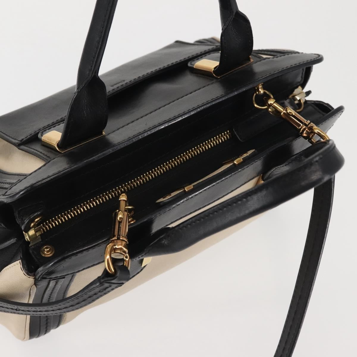 Chloe Alice Satchel Leather, BEIGE, LEATHER, Handbag