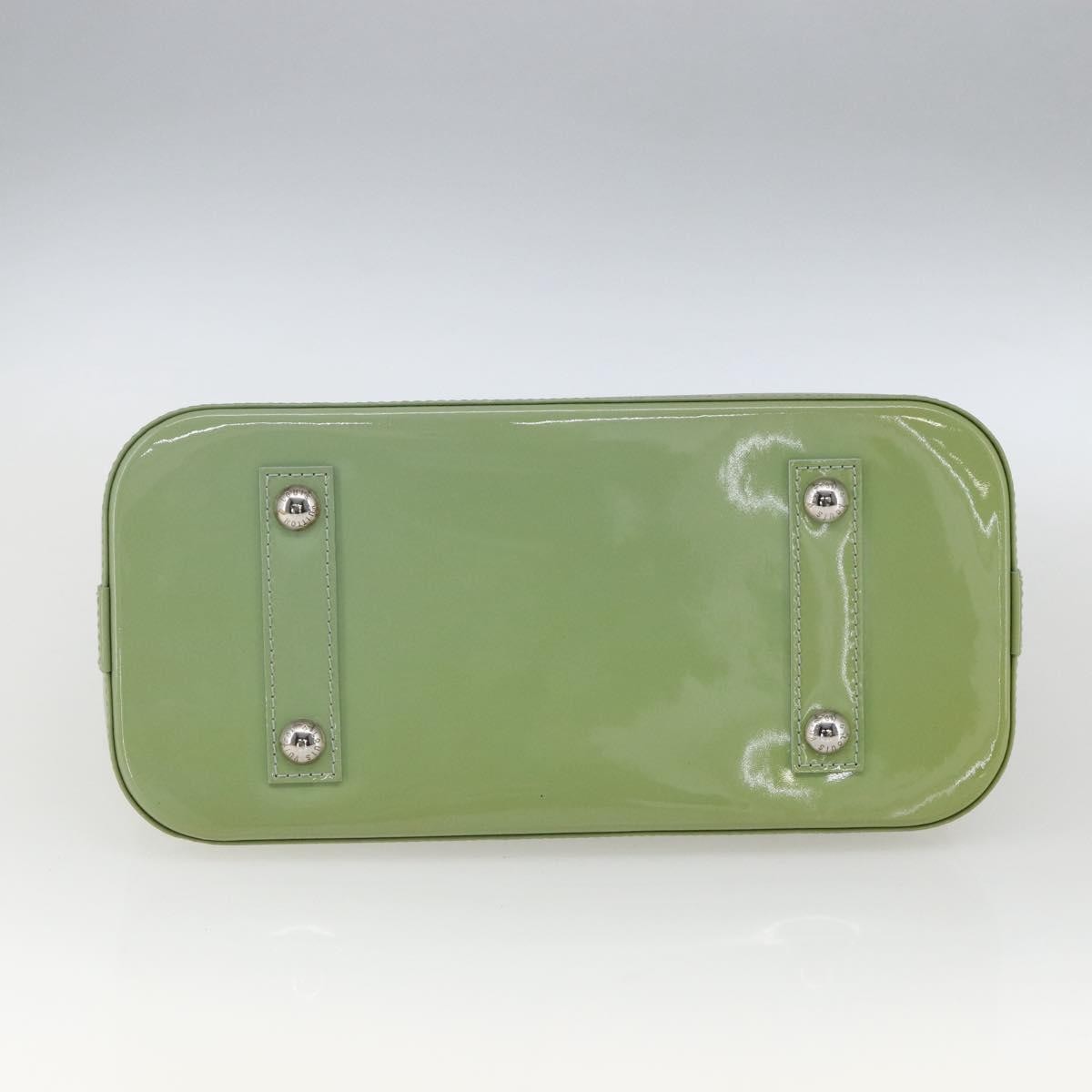 Louis Vuitton Alma Handbag Monogram Vernis, GREEN, PATENT_LEATHER, Handbag