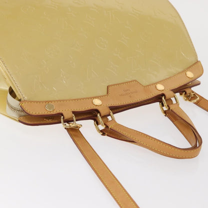 Louis Vuitton Brea Handbag Monogram Vernis, BEIGE, PATENT_LEATHER, Handbag
